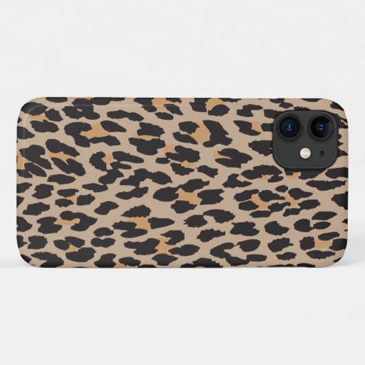 Leopard Print, luipspuiten, bruine luipaard Case-Mate iPhone Case (Achterkant (horizontaal))