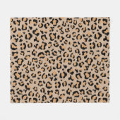 Leopard Print, luipspuiten, bruine luipaard Fleece Deken (Voorkant (Horizontaal))
