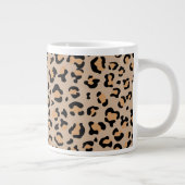 Leopard Print, luipspuiten, bruine luipaard Grote Koffiekop (Rechts)