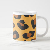 Leopard Print, luipspuiten, bruine luipaard Grote Koffiekop (Rechts)