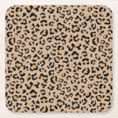 Leopard Print, luipspuiten, bruine luipaard Kartonnen Onderzetters (Voorkant)