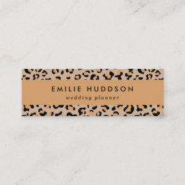 Leopard Print, luipspuiten, bruine luipaard Mini Visitekaartje