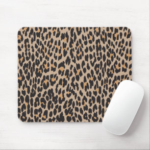 Leopard Print, luipspuiten, bruine luipaard Muismat