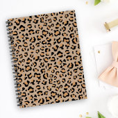 Leopard Print, luipspuiten, bruine luipaard Notitieboek