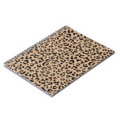 Leopard Print, luipspuiten, bruine luipaard Notitieboek (Linkerzijde)