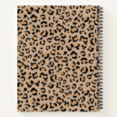 Leopard Print, luipspuiten, bruine luipaard Notitieboek (Achterkant)