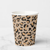Leopard Print, luipspuiten, bruine luipaard Papieren Bekers (Links)