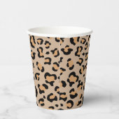 Leopard Print, luipspuiten, bruine luipaard Papieren Bekers (Rechts)