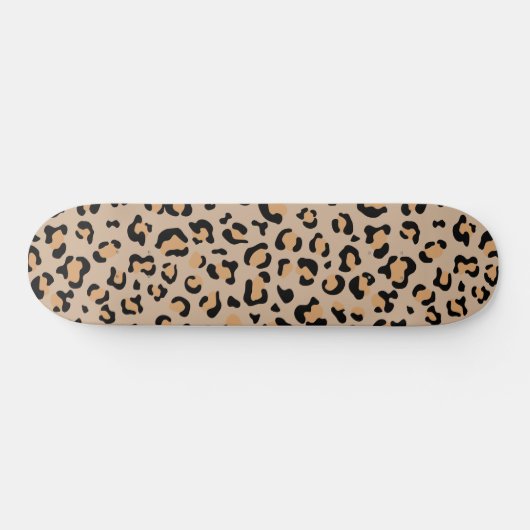 Leopard Print, luipspuiten, bruine luipaard Persoonlijk Skateboard (Horizontaal)