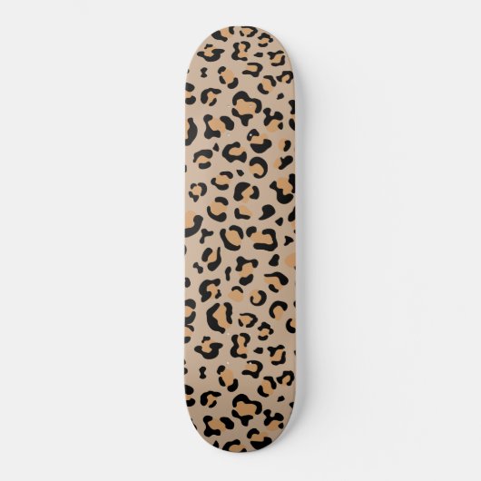 Leopard Print, luipspuiten, bruine luipaard Persoonlijk Skateboard (Voorkant)