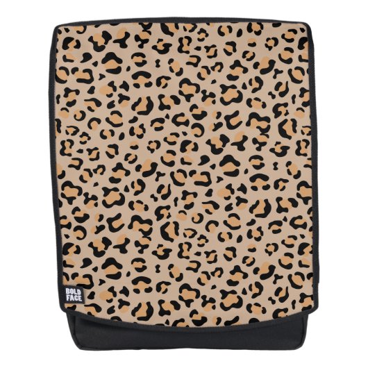 Leopard Print, luipspuiten, bruine luipaard Rugtassen (Voorkant)