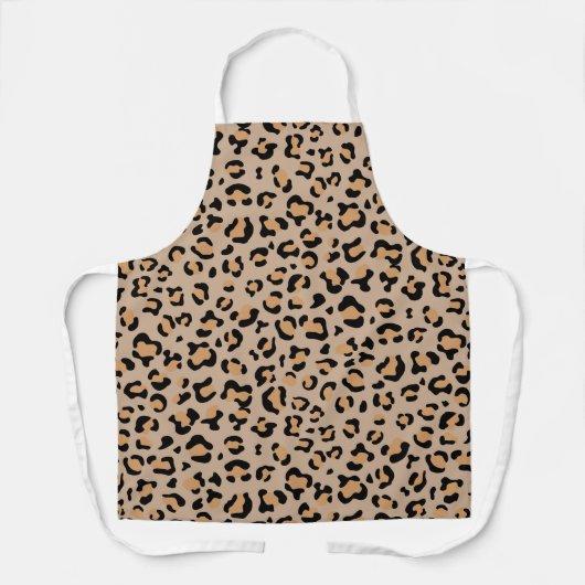 Leopard Print, luipspuiten, bruine luipaard Schort (Voorkant)