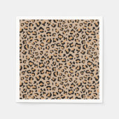 Leopard Print, luipspuiten, bruine luipaard Servet (Voorkant)
