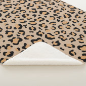 Leopard Print, luipspuiten, bruine luipaard Sherpa Deken (3/4)