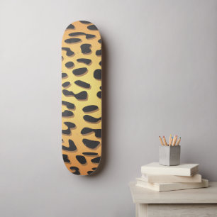 Leopard Print, luipspuiten, bruine luipaard Skateboard