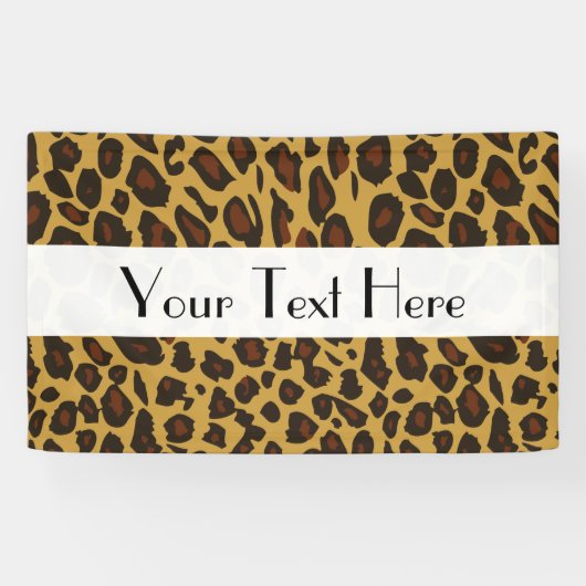 Leopard Print, luipspuiten, bruine luipaard Spandoek (Horizontaal)