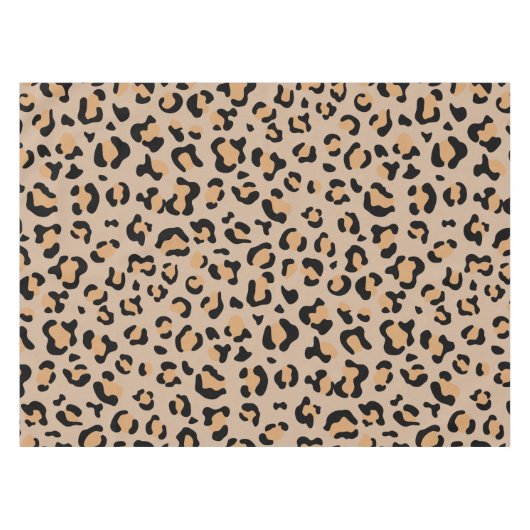 Leopard Print, luipspuiten, bruine luipaard Tafelkleed (Voorkant (Horizontaal))