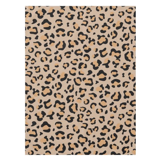 Leopard Print, luipspuiten, bruine luipaard Tafelkleed (Voorkant)