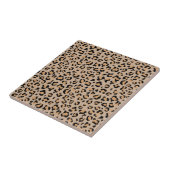 Leopard Print, luipspuiten, bruine luipaard Tegeltje (Zijkant)