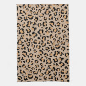 Leopard Print, luipspuiten, bruine luipaard Theedoek (Verticaal)