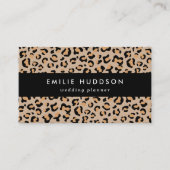 Leopard Print, luipspuiten, bruine luipaard Visitekaartje (Voorkant)