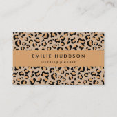 Leopard Print, luipspuiten, bruine luipaard Visitekaartje (Voorkant)