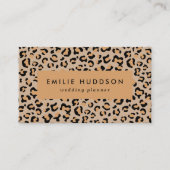 Leopard Print, luipspuiten, bruine luipaard Visitekaartje (Voorkant)