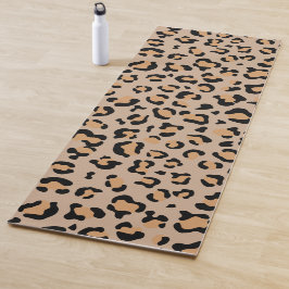 Leopard Print, luipspuiten, bruine luipaard Yogamat