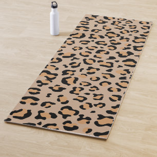Leopard Print, luipspuiten, bruine luipaard Yogamat