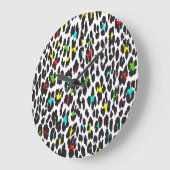 Leopard Print, luipspuiten, kleurrijke luipaard Grote Klok (Hoek)