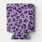Leopard Print, luipspuiten, Paarse luipaard Blikjeskoeler (Achterkant)
