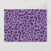 Leopard Print, luipspuiten, Paarse luipaard Briefkaart (Voorkant)