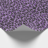 Leopard Print, luipspuiten, Paarse luipaard Cadeaupapier (Hoek)