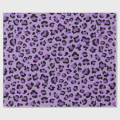 Leopard Print, luipspuiten, Paarse luipaard Cadeaupapier (Vlak)