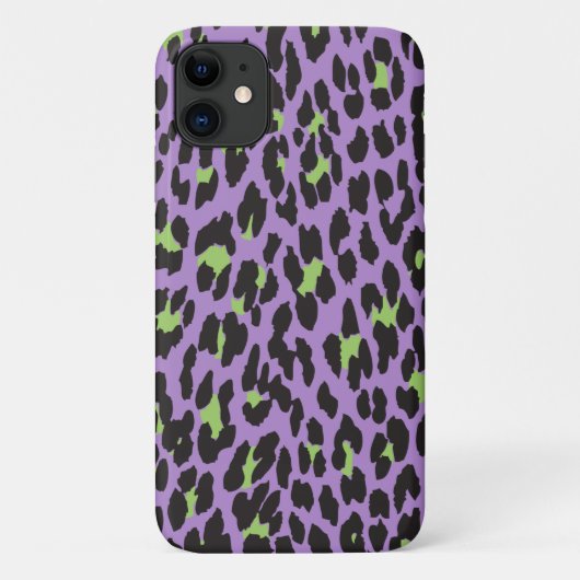 Leopard Print, luipspuiten, Paarse luipaard Case-Mate iPhone Case (Achterkant)