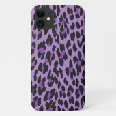 Leopard Print, luipspuiten, Paarse luipaard Case-Mate iPhone Case (Achterkant)