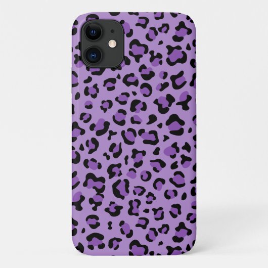 Leopard Print, luipspuiten, Paarse luipaard Case-Mate iPhone Case (Achterkant)