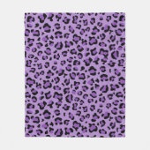 Leopard Print, luipspuiten, Paarse luipaard Fleece Deken (Voorkant)
