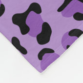 Leopard Print, luipspuiten, Paarse luipaard Fleece Deken (Hoek)
