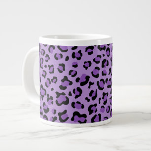 Leopard Print, luipspuiten, Paarse luipaard Grote Koffiekop