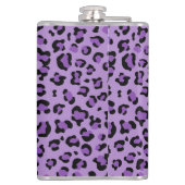 Leopard Print, luipspuiten, Paarse luipaard Heupfles (Achterkant)