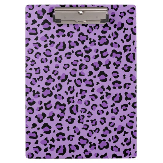 Leopard Print, luipspuiten, Paarse luipaard Klembord (Voorkant)