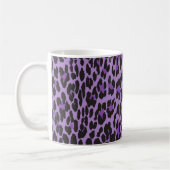 Leopard Print, luipspuiten, Paarse luipaard Koffiemok (Links)