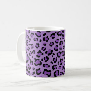 Leopard Print, luipspuiten, Paarse luipaard Koffiemok