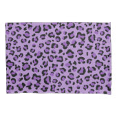 Leopard Print, luipspuiten, Paarse luipaard Kussensloop (Voorkant)