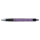 Leopard Print, luipspuiten, Paarse luipaard Pen (Voorkant)