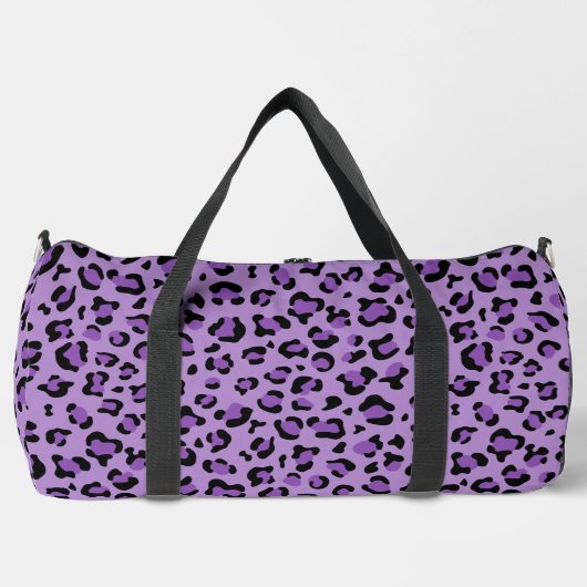 Leopard Print, luipspuiten, Paarse luipaard Plunjezak (Voorkant)
