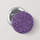 Leopard Print, luipspuiten, Paarse luipaard Ronde Button 5,7 Cm (Voorkant /achterkant)
