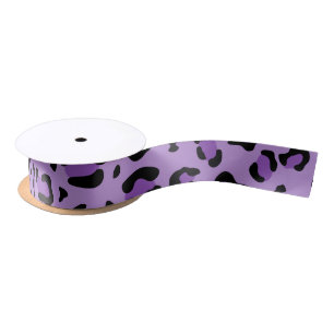 Leopard Print, luipspuiten, Paarse luipaard Satijnen Lint