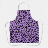 Leopard Print, luipspuiten, Paarse luipaard Schort (Voorkant)